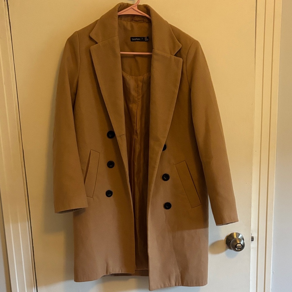 Boohoo Camel Coat